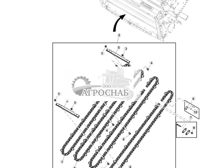 Цепь транспортера наклонной камеры - ST818635 563.jpg